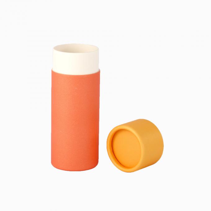 食品等級のペーパー シリンダー容器によって浮彫りにされるDebossed CMYKの印刷 3