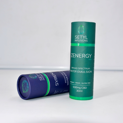 化粧品のびんのためのEcoの友好的なシリンダーを包む30ml CBDの精油の管