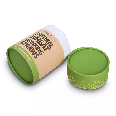 Ecoの友好的なCMYKシリンダー茶ボール紙箱を包むOEMのクラフト紙の食糧管