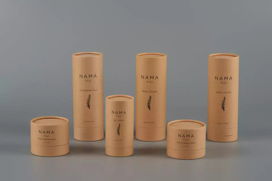 120ml ボディ ローションの管の包装、スキン ケアのためのリサイクルされたペーパー円形の容器