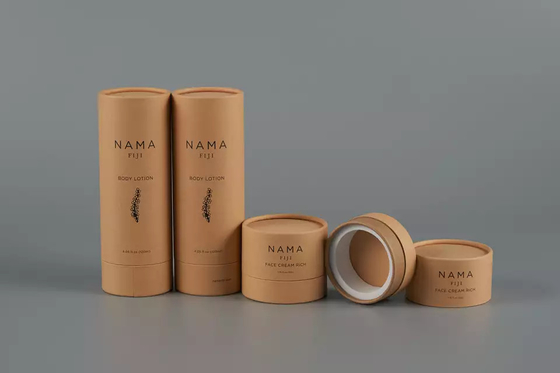 120ml ボディ ローションの管の包装、スキン ケアのためのリサイクルされたペーパー円形の容器