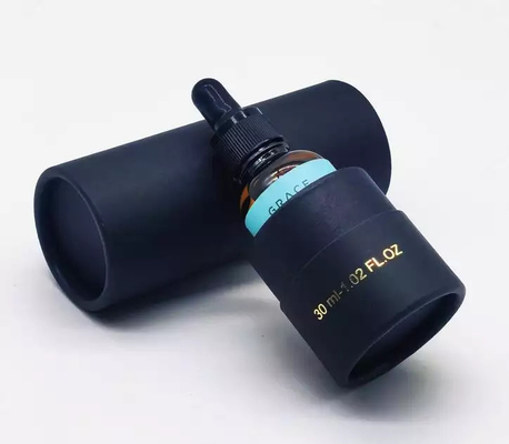 EVAの挿入物が付いている30ml 50ml 100mlの黒いクラフトのボール紙の紙管の香水瓶