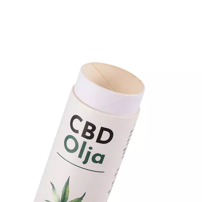 10ml CBDの精油の円形の紙管の包装の化粧品シリンダー管の包装
