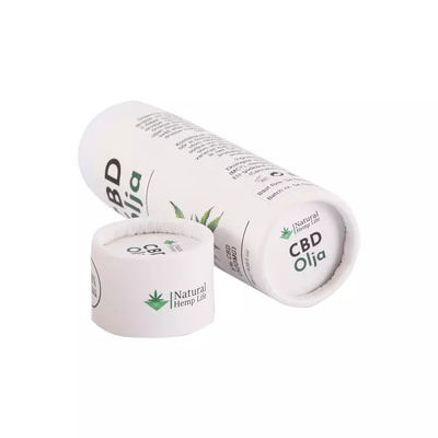 10ml CBDの精油の円形の紙管の包装の化粧品シリンダー管の包装