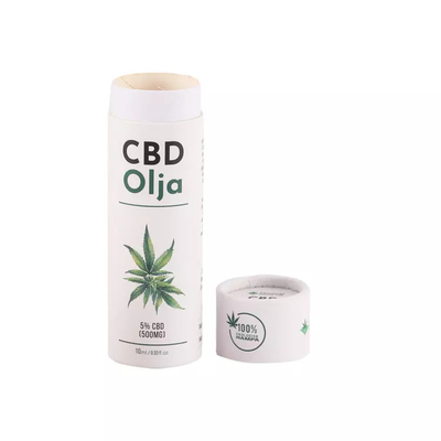 10ml CBDの精油の円形の紙管の包装の化粧品シリンダー管の包装