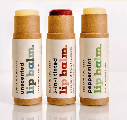 0.5ozクラフト紙のリップ・クリームの管、ボール紙の防臭剤のボール紙は管を押上る
