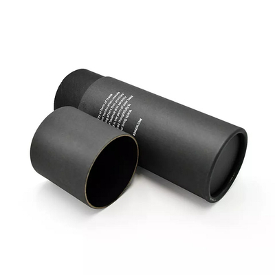 再生利用できる黒いクラフト紙の小さい円形のボール紙の包装の郵送の容器