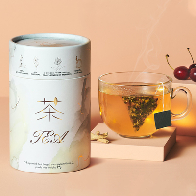 包むODMのペーパー管の茶Multiusageの茶箱のパッケージ・デザイン