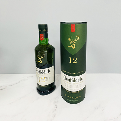 UVprintedのクリスマスのワイン・ボトルのEcoの友好的な無光沢にニスをかけをギフト用の箱